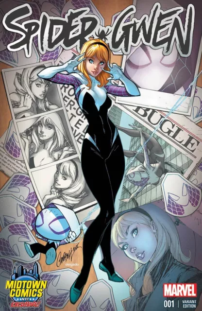 Spider-Gwen 1 Midtown J Scott Campbell Color Variant Nm Spiderman Sold Out