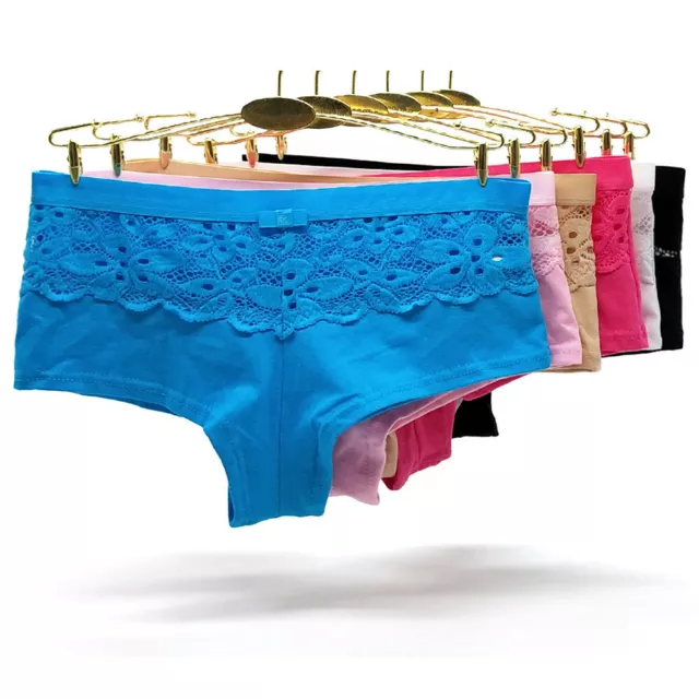 6 PCS ANGELINA Women Ladies Cotton Spandex Boyshort Panties Underwear  $14.99 - PicClick