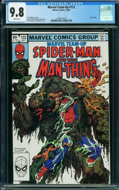 MARVEL TEAM-UP #122 CGC 9.8 White Pages Man-Thing Marvel 1982