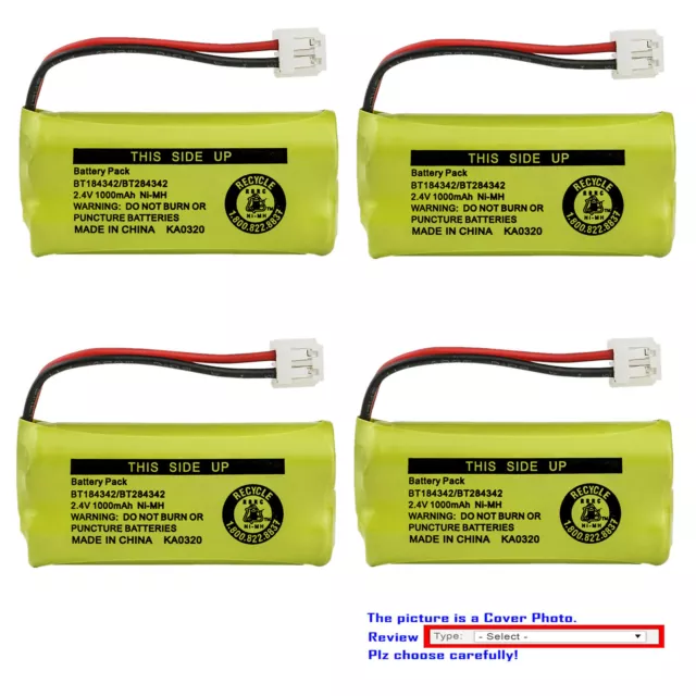 Kastar 2.4V 1000mAh NiMH Battery for AT&T BT8001 BT-8001 BT-8300 AT-3201 AT32112