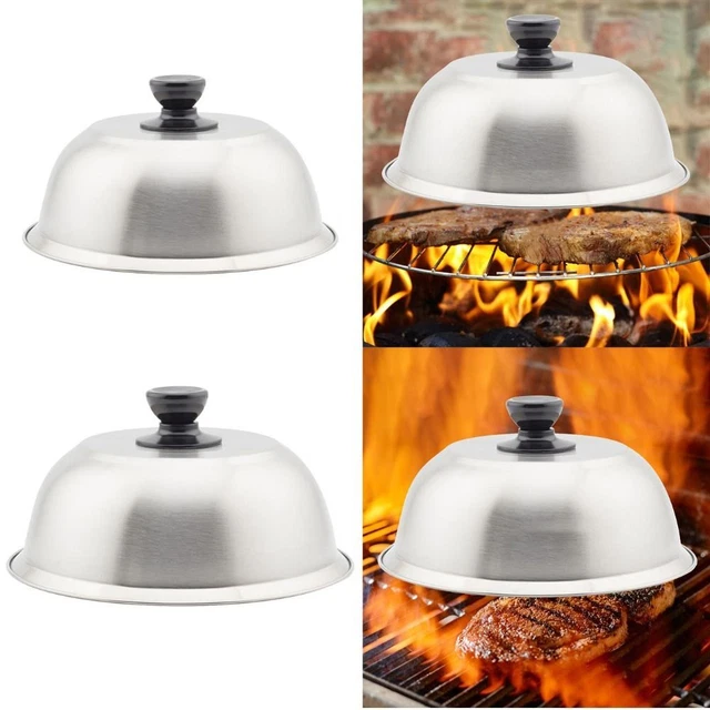 CHEESE MELTING DOME Round Pot Lids Cover Hamburger Lid Kitchen Cooking