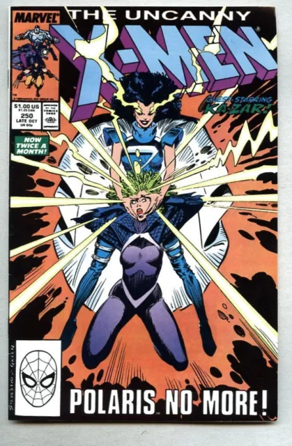 Uncanny X-Men #250-1989 vf- X Men Savage Land