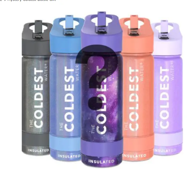 NEW The Coldest Sports Water Bottle Insulated Stainless Steel 18oz/14oz/12oz