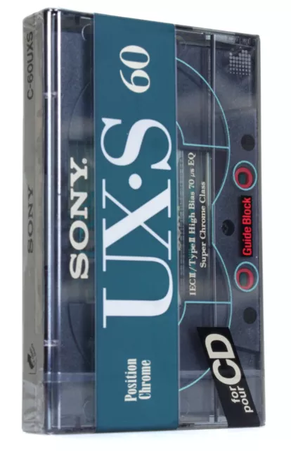 Sony UX-S 60 C-60UXS  Cassette Audio Vierge Neuf sous blister (Réf#F-350)