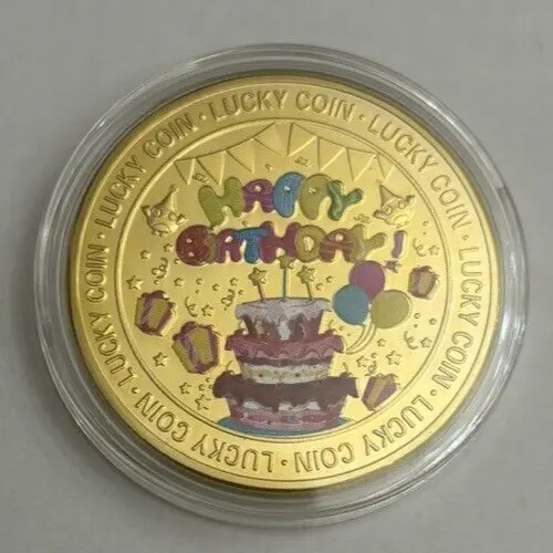 "Lucky Coin" Birthday Coin - Gold Wishes