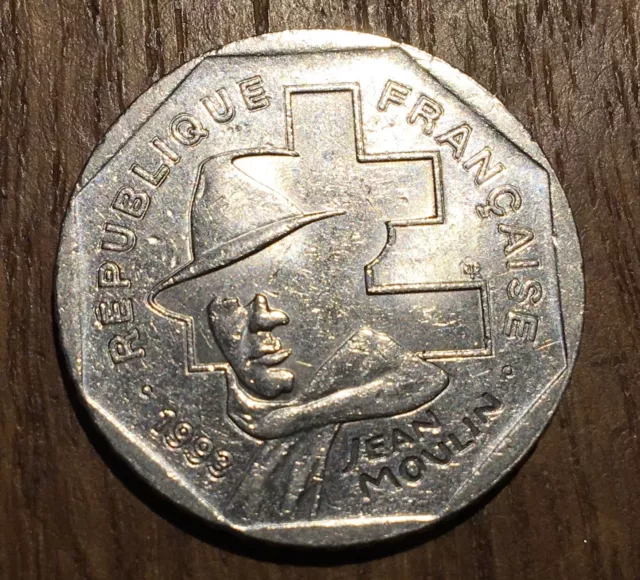 Piece De 2 Francs Jean Moulin 1993 (176)