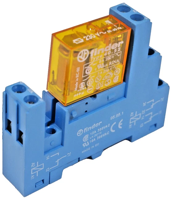Finder Steck-Relais 24VDC 8A inkl. Sockel (Neu (gemäss Beschreibung