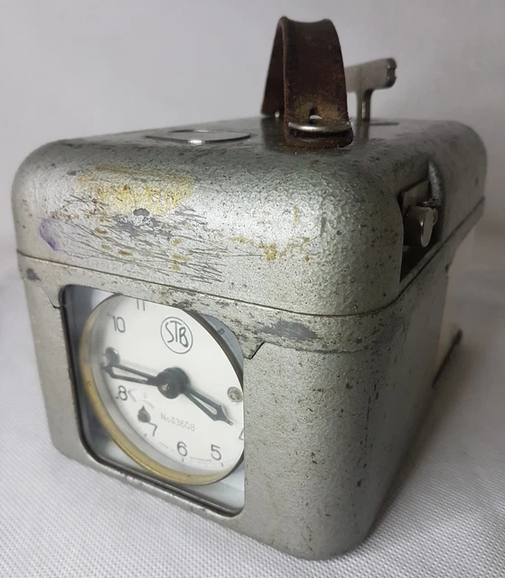 STB RACING PIGEON Clock Switzerland Metal Timer Boddy & Ridewood