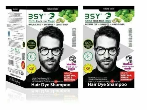 BSY Noni Black Hair Magic Shampoo 12ml Free Shipping Worldwide