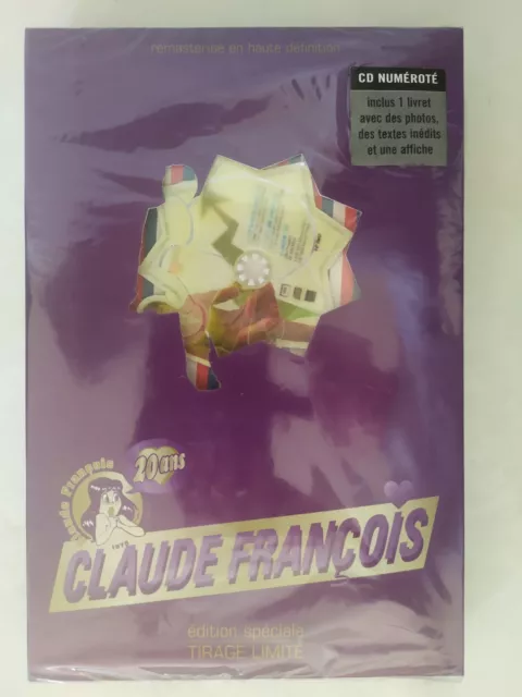 Claude Francois - S/Blister - Shape Cd Édition Limitée Numérotée - Livret Poster