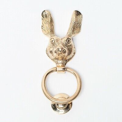 Classical Solid Brass Rabbit Hare Door Knocker Animal Country Style