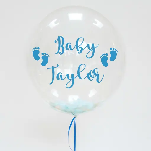 Baby shower/New baby Balloon Sticker - Baby Shower / Welcome Baby Personalised