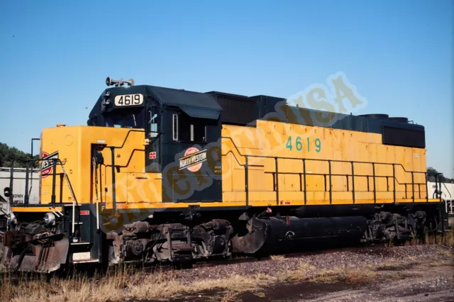 Vtg 1999 Train Slide 4619 CNW Chicago North Western Engine Kansas City KS X7I036