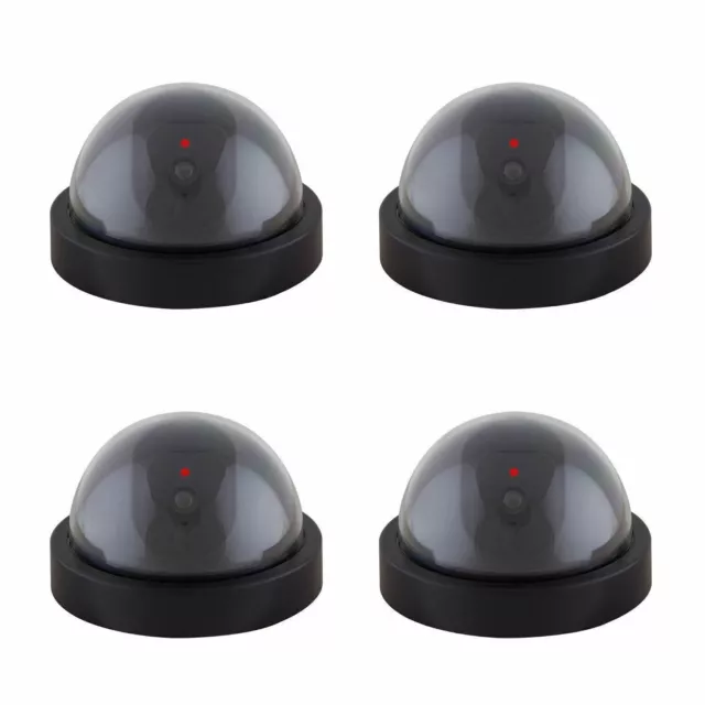 4x Dummy Überwachnungskamera LED Dome Kamera Attrappe Alarmanlage Camera Outdoor