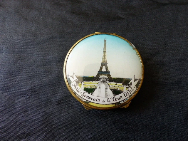 POUDRIER (PETIT) (ROSE à joues) ancien Art déco, COTY Paris, Années 30