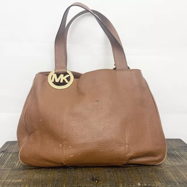 Michael Kors Fulton Large Leather East West Tote Bag luggage color