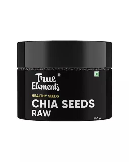 True Elements Raw Chia Seeds 200 gm, Diet Food, Natural Free Shipping