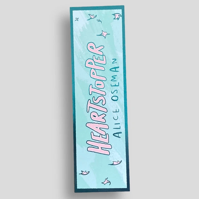 Hearstopper Alice Oseman Collectible Promotional Bookmark -not the book