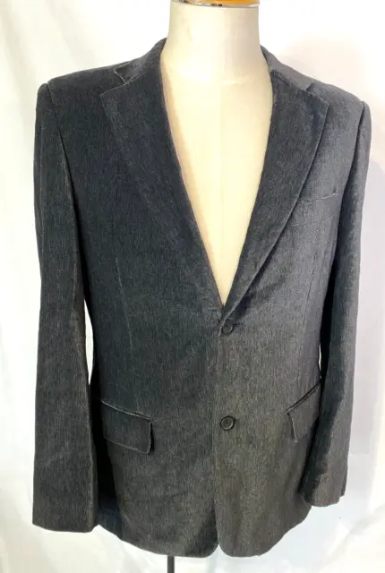 $1,650NEW Christian Dior Dark Gray Velour Velvet Sport Jacket Blazer Men's Sz 50