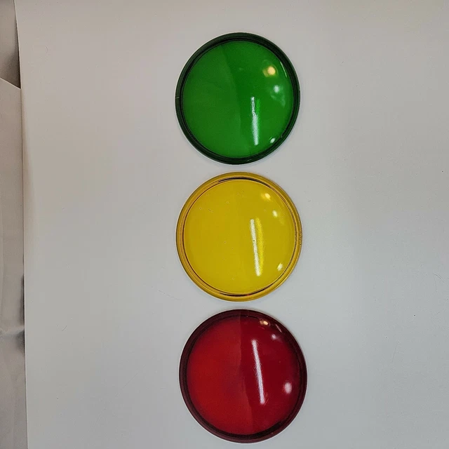VINTAGE TRAFFIC LIGHT Covers 1904 Brand 4.75in Glass 27.99 PicClick