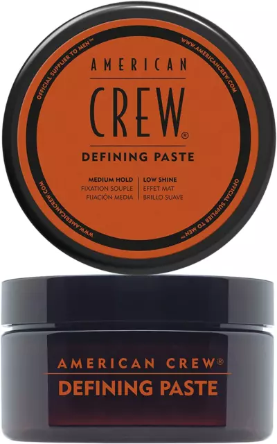 American Crew Defining Paste, Cera Capelli per Uomo, Tenuta Media, Finitura Semi