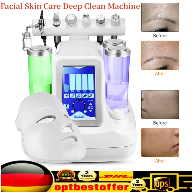 BIO RF Dermoabrasión Belleza Aqua Facial Skin Care Deep Clean Machine DHL