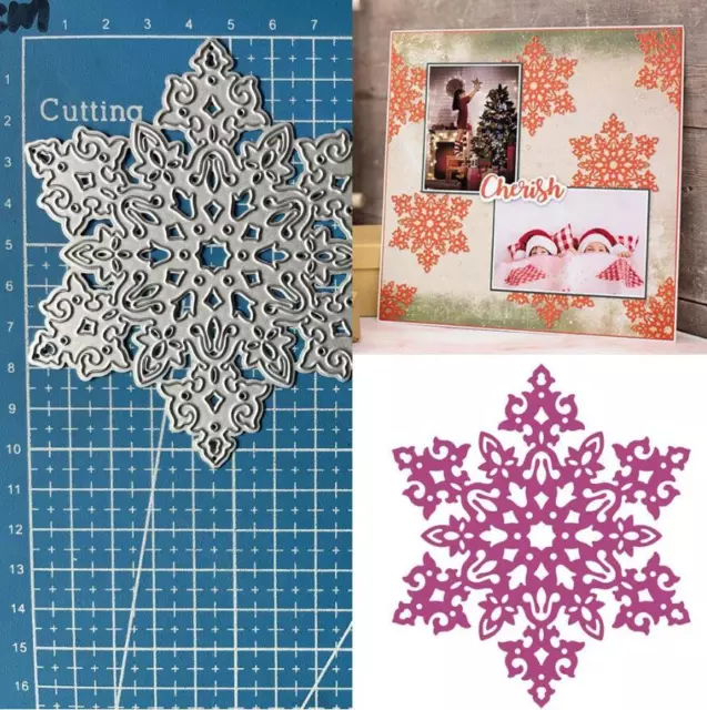 Metal Cutting Dies Snowflake Scrapbooking Decorative Paper Card Embossing Crafts
