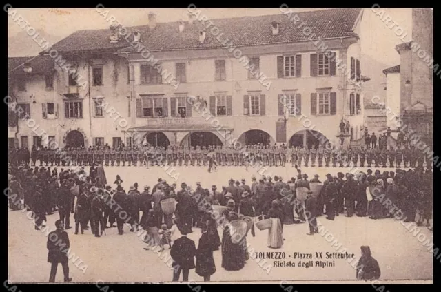 Udine Tolmezzo Rivista Alpini Piazza XX Settembre cartolina ZG9790