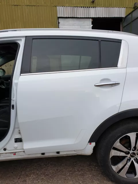 Kia Sportage SL MK3 2010 - 2015 NSR Passenger Side Rear Bare Door White WD