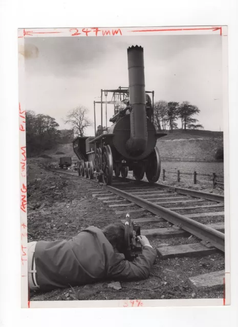 Stephensons Rakete - frühe Lokomotive - Pressefoto 1975