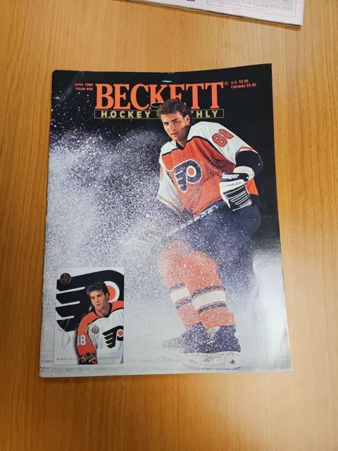 VTG Beckett Hockey Monthly Magazine Eric Lindross Cover June 1994 #44