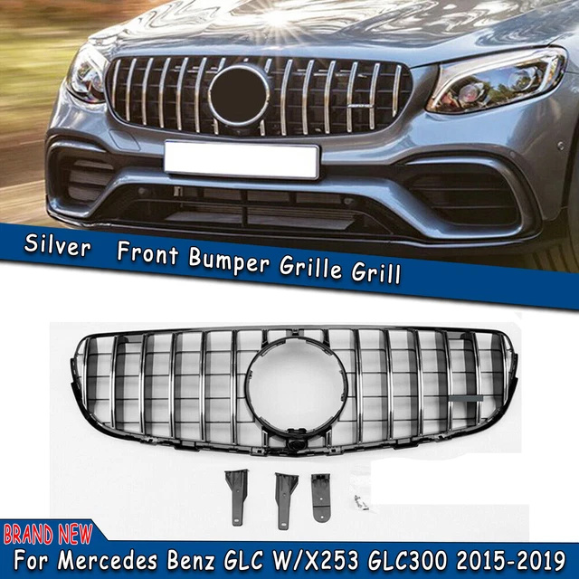 Silver diamond front grill grille for mercedes benz glc class w/x253 glc300 glc3