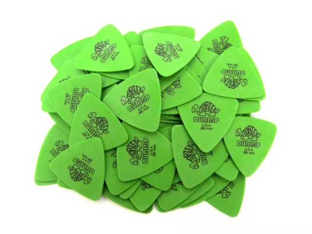 Dunlop Guitar Picks  Tortex Tri (Triangle)  72 Pack  .88mm  431R.88  Green