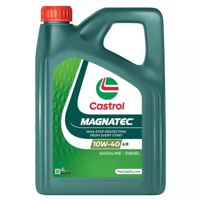 Castrol Magnatec 10W-40 A3/B4 4L Car Engine Oil Dualock Technology, 4 Litre