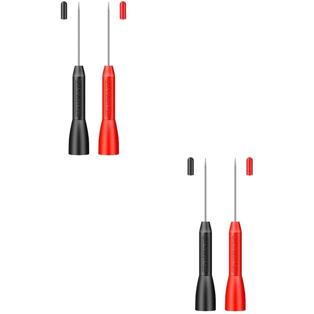 2 Pairs Multimetro Acciaio Inossidabile Ohmmetro Tester Per Cavi USB