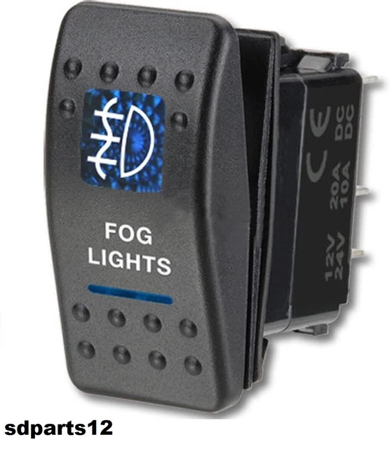 5/7 Pin Interruttore Pulsante 12/24V Per Barra Luminosa A LED ON/OFF - Foto 3