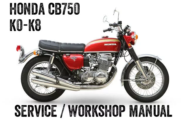 1970-1978 Honda CB750 CB 750 Four K0-K8 Workshop Repair Service Manual CD PDF