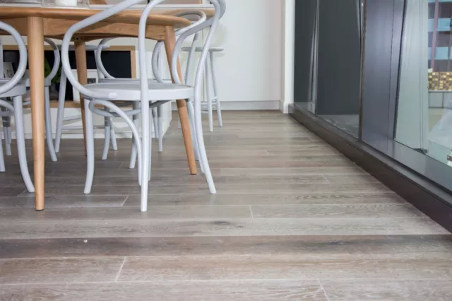 14mm Engineered Hardwood Timber Flooring Mint Grey NQP Oak Floorboard 40%off