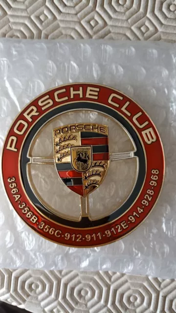 Badge,Club PORSCHE Classic 356-911-912,PLaquette,insigne,Neuf,Rare,Musé,Superbe