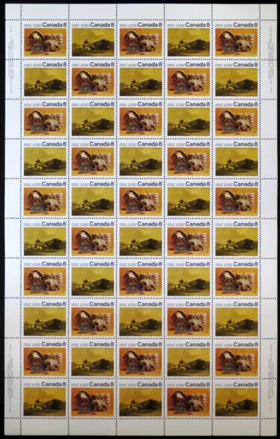 Canada Stamps — Full Pane of 50 — 1972, Plains Indians #562-563 / MNH