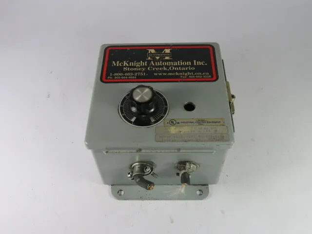 McKnight Automation 121-8260 Vibratory Feeder Controller 120VAC 50/60Hz  USED