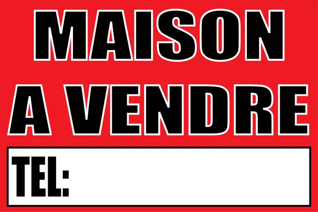 Panneau 'A LOUER' - Dimensions 30x40 Cm (300x400 Mm) - Neuf