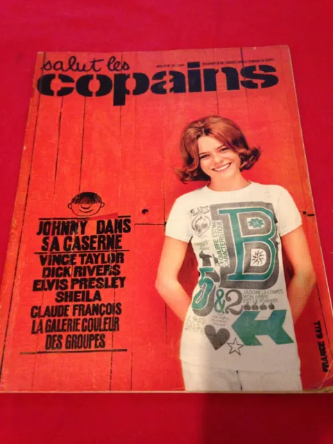 Salut Les Copains N°24 / France Gall - Johnny Hallyday ../ Complet De Son Poster