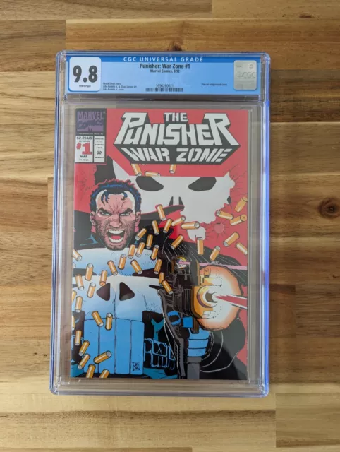 The Punisher War Zone #1 (1992) CGC 9.8 / NM White Pages - Die-Cut Cover