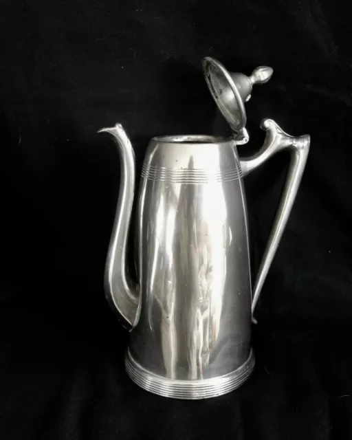 Elegant Sheffield Silver Plate Antique Tea/Coffee/Chocolate Pot, Hallmarked
