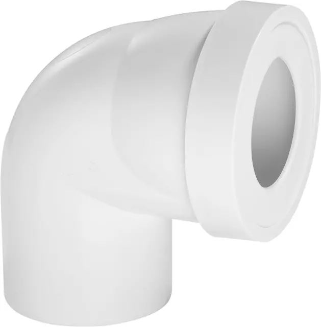 Pipe Wc Rigide Coudée, Mâle, Courte, À Coller, Blanc