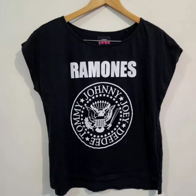 RAMONES 1234 Label Unisex Ramones Johnny Joey Deedee Tommy Tshirt Tee Tops