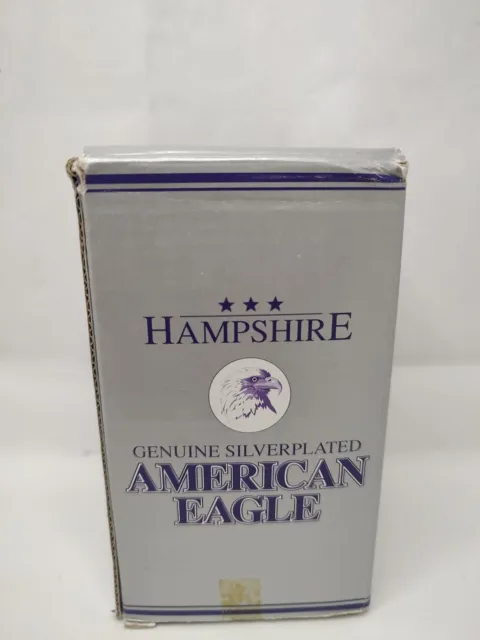Vintage Hampshire Silver Plated American Eagle Sculpture 5” Tall NEW!