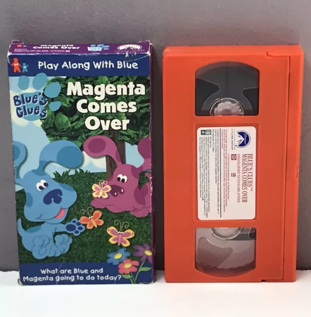 NICK JR BLUE’S Clues Magenta Comes Over VHS Video Tape Nickelodeon RARE ...