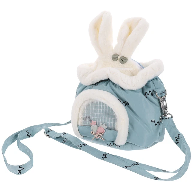 Bolso de Transporte de Hámster Transpirable Bolso de Animal con Correa Portátil Bolso de Viaje